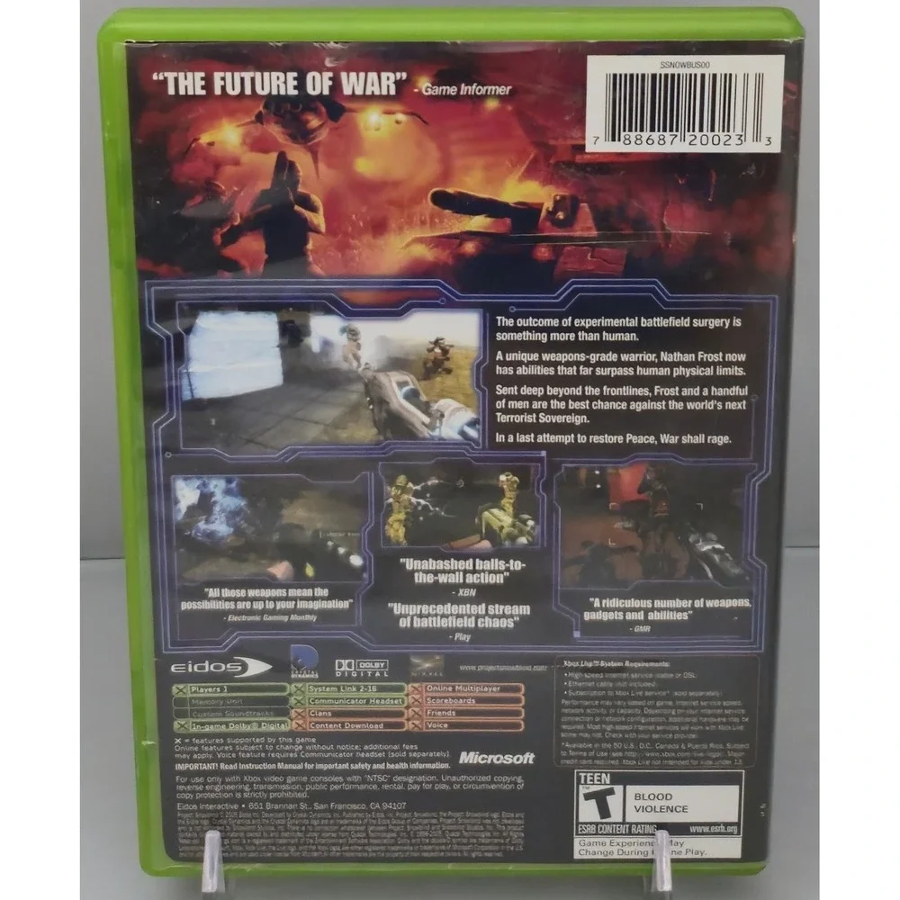 Project: Snowblind - Microsoft Xbox - Complete in Box W/ Manual (CIB) - Tested